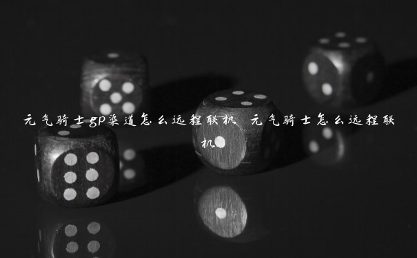 元气骑士gp渠道怎么远程联机 元气骑士怎么远程联机